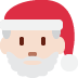 🎅🏻 Santa Claus: light skin tone display on Twitter